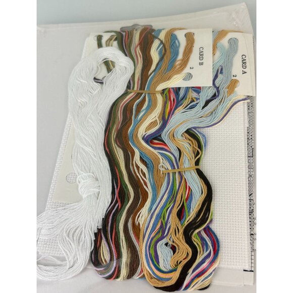 Janlynn Sleepy Bears Counted Cross Stitch 2003 #195-0601 19"x 7" Fiona Jude - Picture 10 of 12